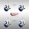 Service Caster 3 Inch 316SS Solid Polyurethane Swivel 1/2 Inch Threaded Stem Caster Set Brake SCC SCC-SS316TS20S314-SPUS-TLB-121315-4 - alternate 5